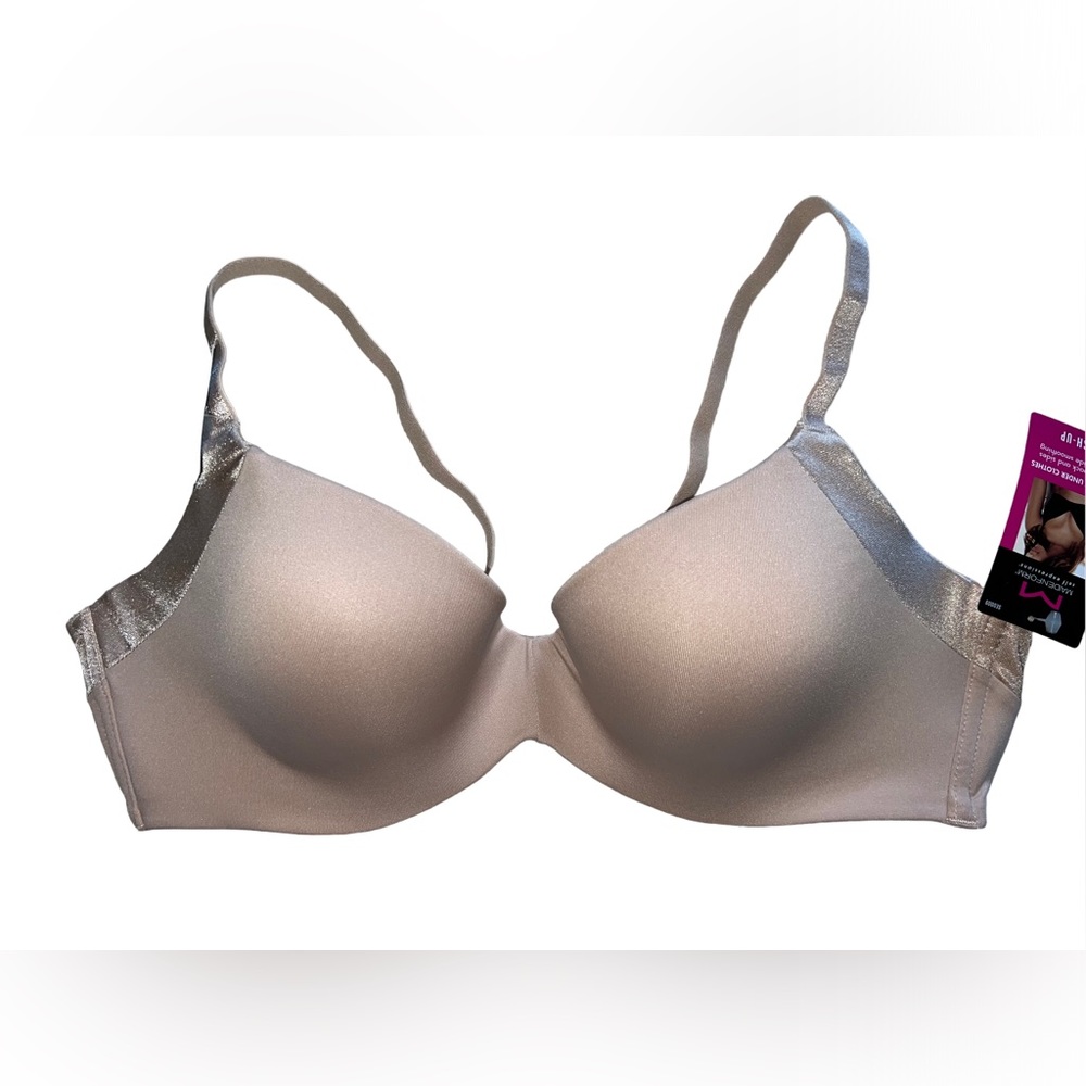 Side Smoothing Perfect Push-Up Underwire Bra 36C ~ Maidenform SE0009 Bei… - Picture 2 of 10